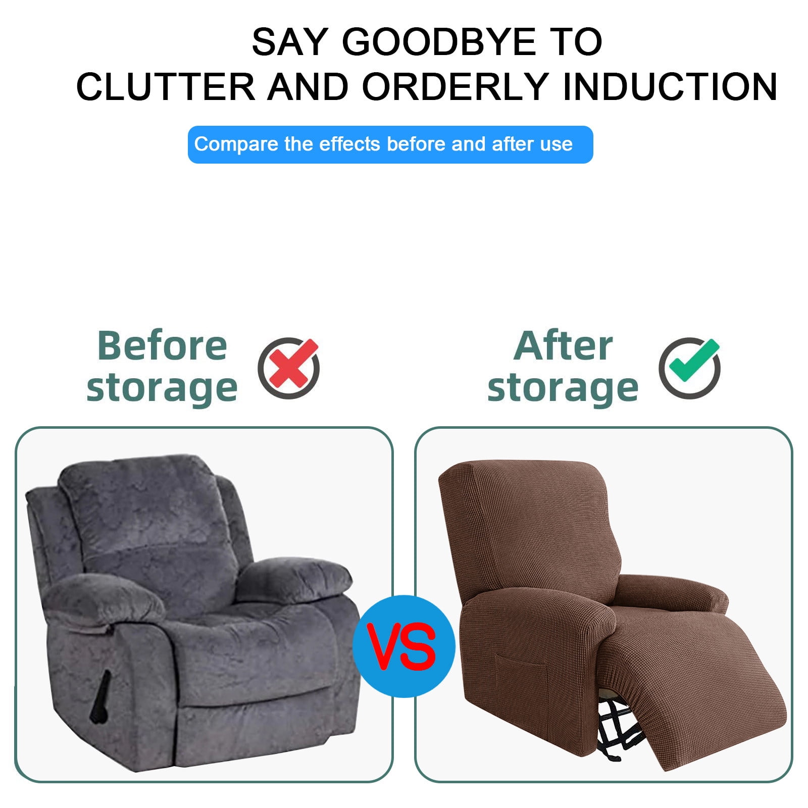 Thick Warm All Coverage Elastic Sofa Cover, Non Slip, Pet & Kid Friendly, Easy Care, 1-Piece, Available in Black, Gray, Coffee, Beige, Red