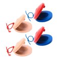 thumbnail image 3 of MasteelfCA 4Pcs Castanets Percussion Musical Instruments Education Toys (Assorted Color), 3 of 7