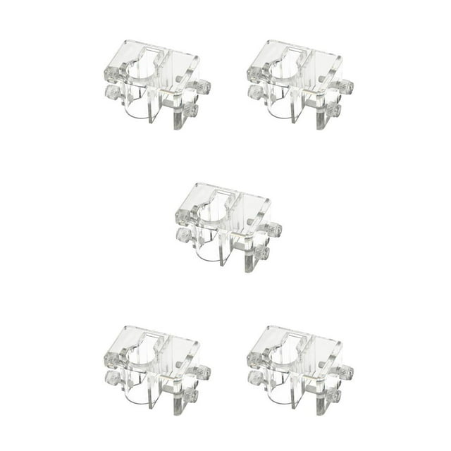 crativent Fish Tank Filter Mount Tube Fixing Outflow Inflow Water Hose Clip Holder M transparent 60x35mm 5Set