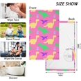 thumbnail image 2 of Dinosaurs Colorful Silhouette Patterned Hand Towels 2 PCS, Cotton Bath Towel for Drying Face Hands Body Decorative Water Absorbent Lightweight Towels for Bathroom Ktichen Travel Gym, 16"x28", 2 of 6