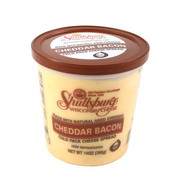 Shullsburg Cheddar Bacon Cold Pack Cheese Spread, 14 Oz.