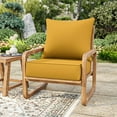 thumbnail image 4 of Pakunoda Outdoor Deep Seat Cushion with Backrest, 24" x 24" x 6.5" Waterproof Patio Chair Replacement Cushion for Sofa Couch, Yellow, 4 of 7