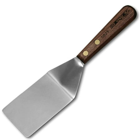 - The Dexter Edge Stainless Steel Pancake Turner with Walnut Handle