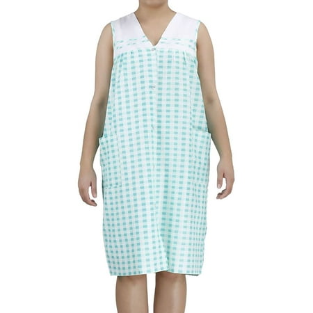 

EZI Women s Duster7 Sleeveless Cotton-rich House Dress