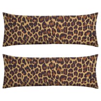 Leopard Print Body Pillow Cover – Soft & Breathable, Hidden Zipper, 20"x54", Fashion Animal Print – Cheetah & Tropical Spots, Perfect Gift for Side Sleepers, Pregnancy, Modern Home Decor