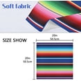 thumbnail image 7 of Coolnut Soft Reusable Satin Table Decorative Napkins, 20x20InX6 PCSMexican Serape Blanket Stripes, Family Dinner Wedding Banquet, Cocktail Party, Kitchen, Birthday Party Washcloth Gift, 7 of 7