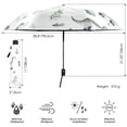 thumbnail image 3 of FORMRS Travel Umbrella Folding Auto Open Close Windproof Rain UV Protection, Green Dinosaur Pattern, 3 of 8