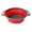 Red, variant on Collapsible Colanders with Self-Draining Base, Over Sink-edge Silicone Food Strainers, Nesting for Easy Compact Storage Green S