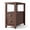 Brown, variant on Furnibear Narrow Nightstand with 2 Drawers and Open Shelf Wooden Bedside End Table for Bedroom and Living Room, Dark Brown