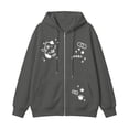 thumbnail image 4 of DHFJKG Zip Up Hoodies Women Cute Cat Printed Sweatshirts Kawaii Long Sleeve Fall Sports Jackets, 4 of 4