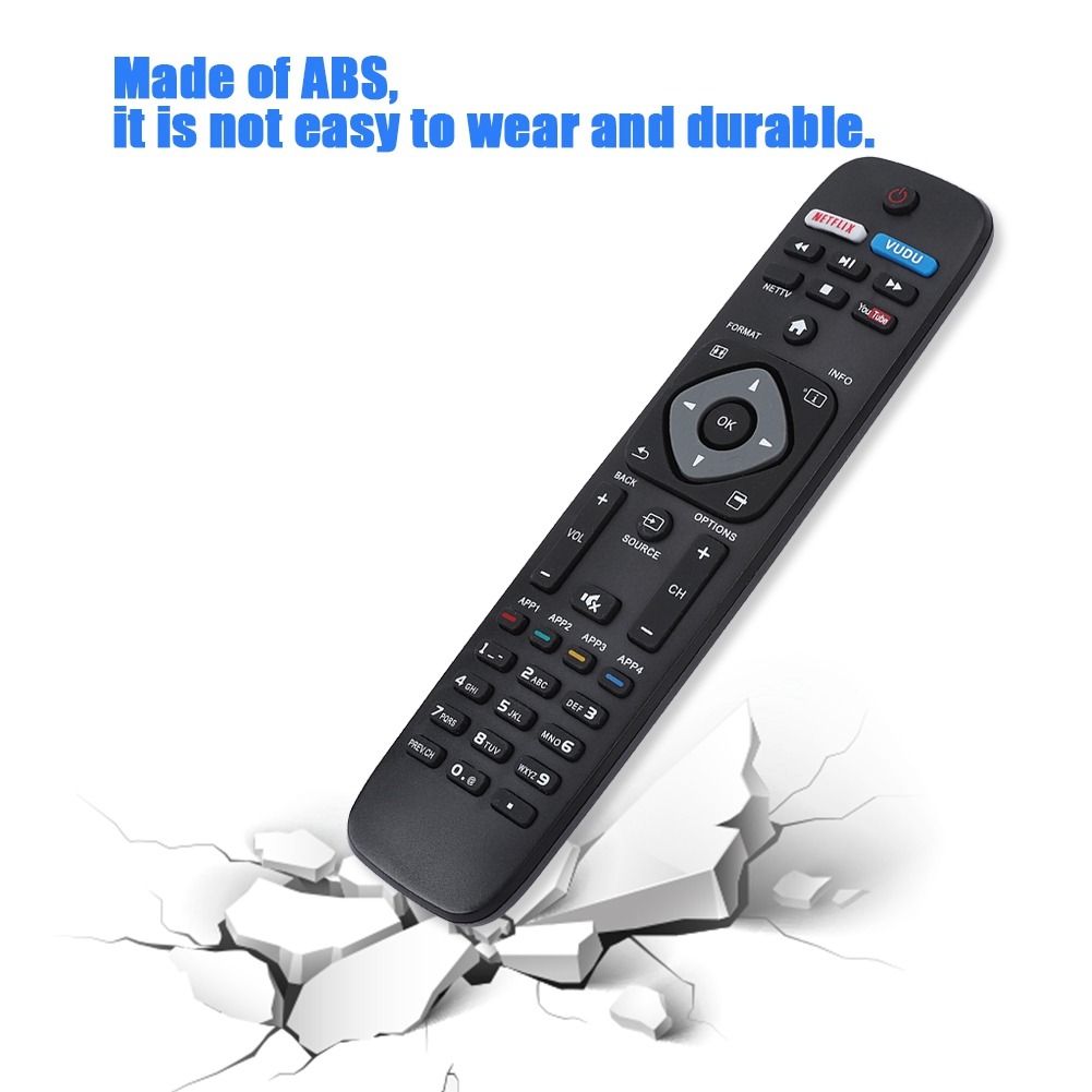 Mgaxyff TV Remote Control, Remote Control For Philips,Replacement 4K UHD Smart TV Remote Control
