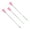 Rose Red, variant on M Buder 3Pcs Professional Nail Art Stirring Rod Spatula Set Stainless Steel Needle Stick Gel Polish Mixing DIY Tools Transparent (12 inches / 30.5 cm)