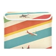 thumbnail image 7 of Yayeee Collapsible Cube Storage Bin with Lid Fabric Closet Decorative Basket with Handles, Colorful Plane, 7 of 7