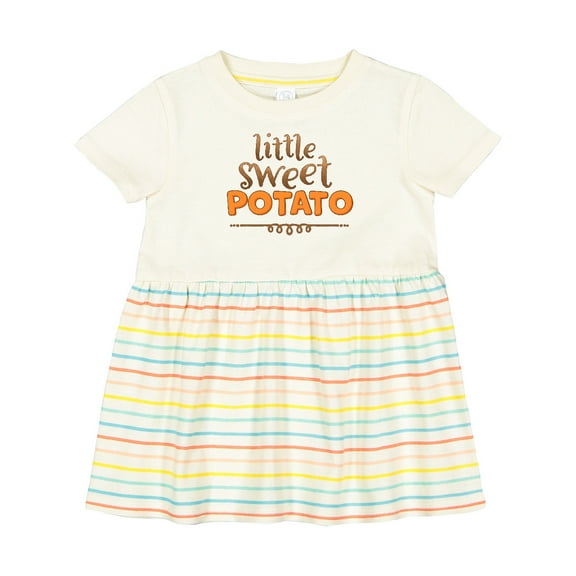 Inktastic Thanksgiving Little Sweet Potato Girls Baby Dress
