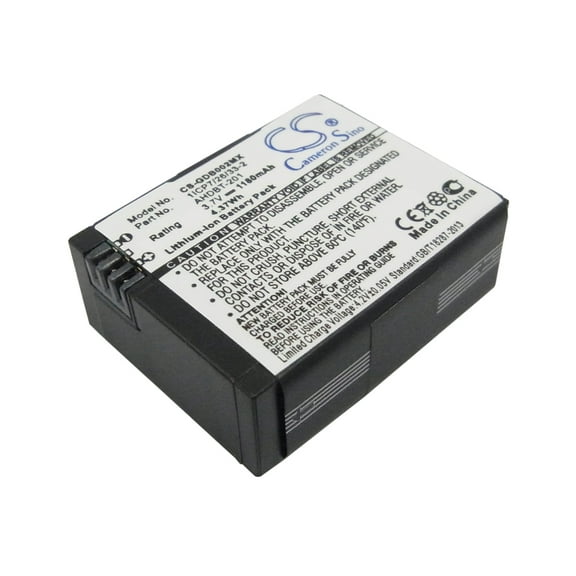 1180mAh AHDBT-201 Battery GoPro Hero 03, Hero 3, Hero3 Silver Edition