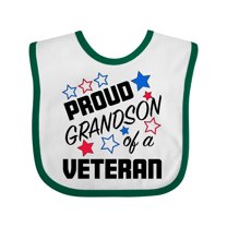 Inktastic Proud Grandson of a Veteran Veterans Day Boys Baby Bib