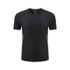 thumbnail image 2 of Camisetas de manga corta y cuello redondo para hombre, camisetas de entrenamiento, fitness, transpirables, elásticas, de color liso, para exteriores, de poliéster., 2 of 5