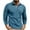 Light Blue, variant on CharmCyan Men's Long Sleeve Polo Shirt with Plaid Collar and Chest Pocket Casual Slim Fit Pullover for Everyday Wear Black XL