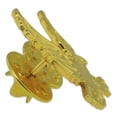 thumbnail image 2 of PinMart's Gold Plated Falcons Mascot Chenille Sports Lapel Pin, 2 of 3