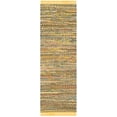 SAFAVIEH Rag Robynne Striped Cotton Runner Rug, Yellow/Multi, 2'3" x 8