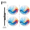 thumbnail image 2 of Decorative Round Wall Clocks Non-Ticking Silent Battery Operated Clocks with Photo for Bedroom,Living Room-Colorful Background With Blurred Shapes(12inch), 2 of 4