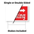 thumbnail image 3 of Free Parking Right Yard Sign 2 Pack of 12 Inch x 16 Inch Double Sided Weatherproof Heavy-Duty Plastic with Stake | Event Promotions, Clear Directions, Outdoor Display | Made in USA, 3 of 7