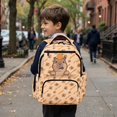 thumbnail image 4 of Aplkyhs Orange Capybara Basketball Backpack for Age 12-18 Cool Sports Print School Bag Lightweight Water Resistant Bookbag for Teens Outdoor, 4 of 7