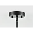 thumbnail image 3 of Warehouse of Tiffany Daelan 1 Light Clear Dimpled Glass Single Light Matte Black Pendant Light, 3 of 6