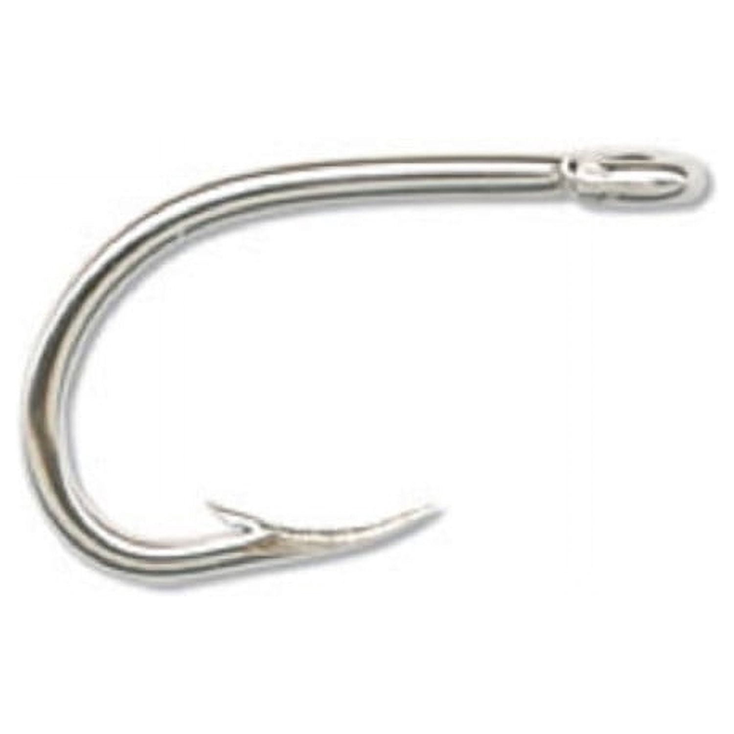 (4 pack) Mustad O'Shaughnessy Live Bait Hook (Nickel) - Size: 5/0 8pc