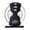Black 1, variant on lanema Moon/Ferris Wheel Pattern Compact ABS Rotating Desktop Calendar For Workspaces