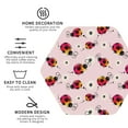 thumbnail image 3 of Lsque ladybugs and flower Pattern 4" Drink Coasters Set of 4, PVC Leather Absorbent Coasters, Table Coaster Set Decorative Coffee Cup Coasters Housewarming Gift-Hexagon, 3 of 6