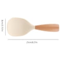thumbnail image 3 of Chenmei Short Wooden Handle Silicone Spatula Multifunction Spatula Cooking Spoon Silicone Spoon with Wooden Handle Heat Insulation Heat Spoons for Rice Cooker, 3 of 7