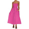 thumbnail image 1 of Birdeem Robe Mini Moulante pour Femmes à Imprimé, Sans Manches, Unie, Décontractée, Confortable, à Col Rond, Tunique, 1 of 9