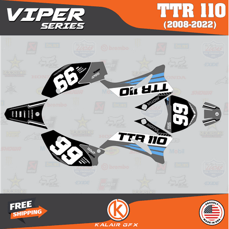 Kalair GFX Graphics Kit for Yamaha TTR110 (2008-2023) Viper Series Kalair GFX Graphics Kit for Yamaha TTR110 (2008-2023) Viper Series