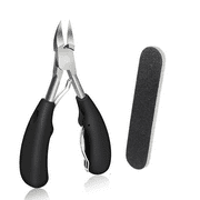Toe Nail Clippers, Podiatrist Toenail Clippers for Thick Nails for Seniors for Men Women (black)
