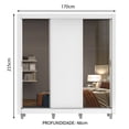 thumbnail image 3 of Ropero Closet Madesa Mônaco 3 Puertas y Espejos con Pies B, 3 of 5