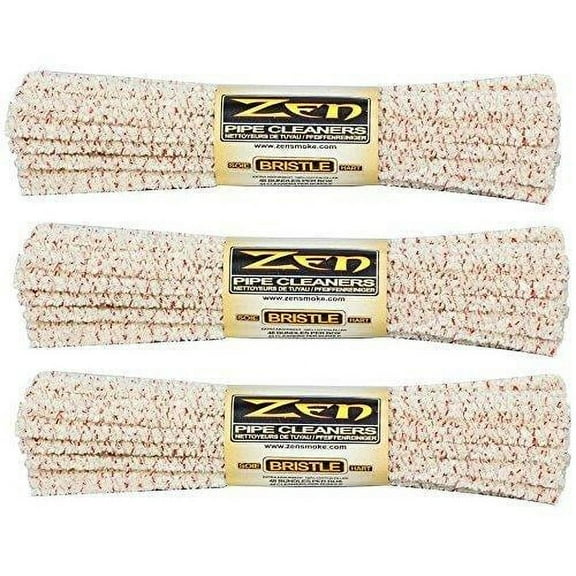 Zen Bundles Zen Pipe Cleaners Hard Bristle, 132 Count 132 Count (Pack of 3)