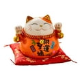 thumbnail image 1 of Estilo vintage japonés Gato Alcancía ndo Señales Estatuilla de cerámica Fortuna Regalos de negocios Poder Zulema Estatua del gato de la suerte, 1 of 8