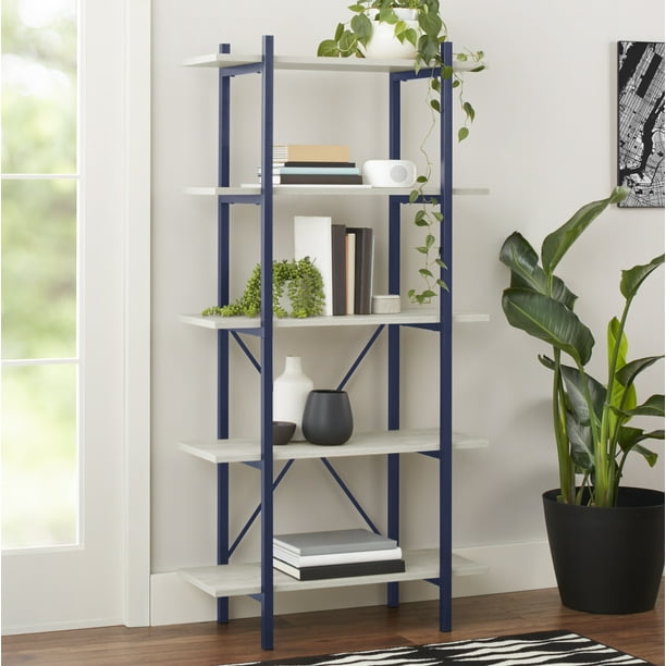 Mainstays Conrad Collection 5 Shelf Bookcase Multiple Colors Walmart Com Walmart Com