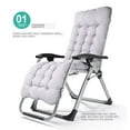 thumbnail image 5 of Rocking Chair Cushion Set, Cotton Recliner Cushion With Ties Soft Thicken Seat Gray, 5 of 8