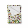 thumbnail image 2 of Alcohol Soft Flannel Fleece Throw Blanket, Doodle Party Beverages Theme with Cocktails Wine Beer Champaigne Martini and Rum, Cozy Plush for Indoor and Outdoor Use, 60" x 80", Multicolor, by Ambesonne, 2 of 6