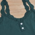 thumbnail image 6 of IMENGL Women's Pajamas Set Loungewear Pyjamas Of 3 Lace Pyjamas V Neck Tank Top Pyjama Shorts 3 Piece Leisure Suit Sleepwear Onesises Pajama Sets for Women,Green, 6 of 8