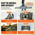 thumbnail image 4 of KFFKFF Pop-Up Canopy Tent, 6-Sided Screen Shelter with Detachable Wind Panels & Mesh Windows, 12x12FT Instant Screen House with Bug Netting, Army Green, 4 of 9