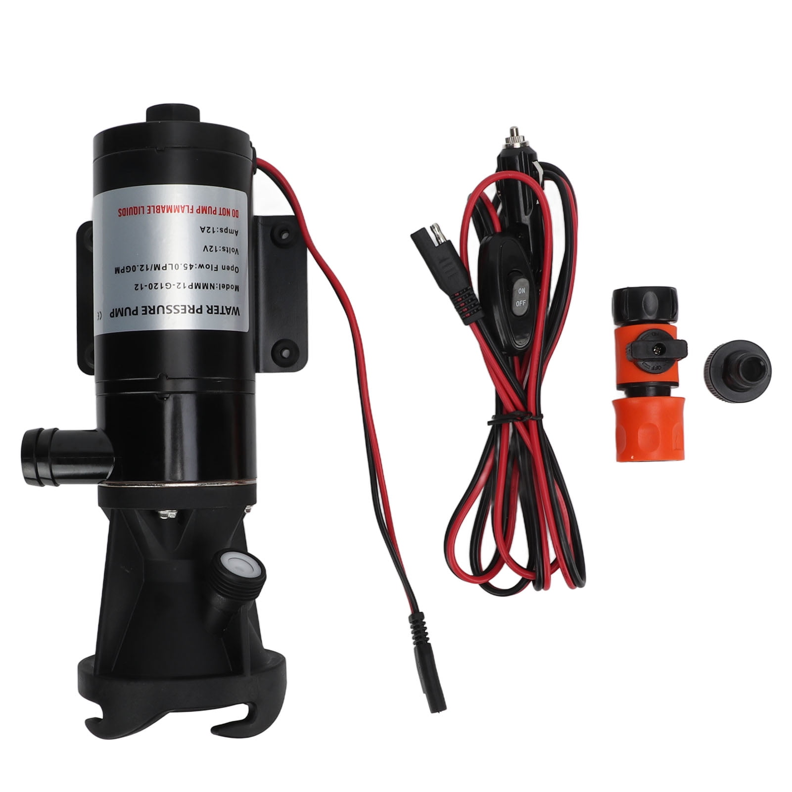 Seachoice 12V DC Macerator Pump – 1-1/2" NPTF Inlet, 1" Outlet, For Boats & RVs, Stainless Steel Shaft