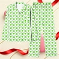 thumbnail image 4 of qelini Sleepwear for Women Valentine's Day Heart Print Long Sleeve Shirt and Pant with Pocket Nightwear Soft Holiday Pjs Set, 4 of 7
