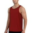 thumbnail image 2 of Balery Maroon Pattern Men's Workout Tank Top Gym Muscle Tee Fitness Bodybuilding Sleeveless T Shirt Quick Dry Fit Muscle Tank Top Slim-Fit Tank-Medium, 2 of 7