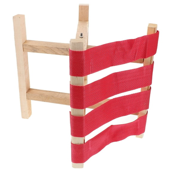 Worgeous Portable Angler Stool with High Durability and Foldable Design for Home Use Wooden Material Assorted Color