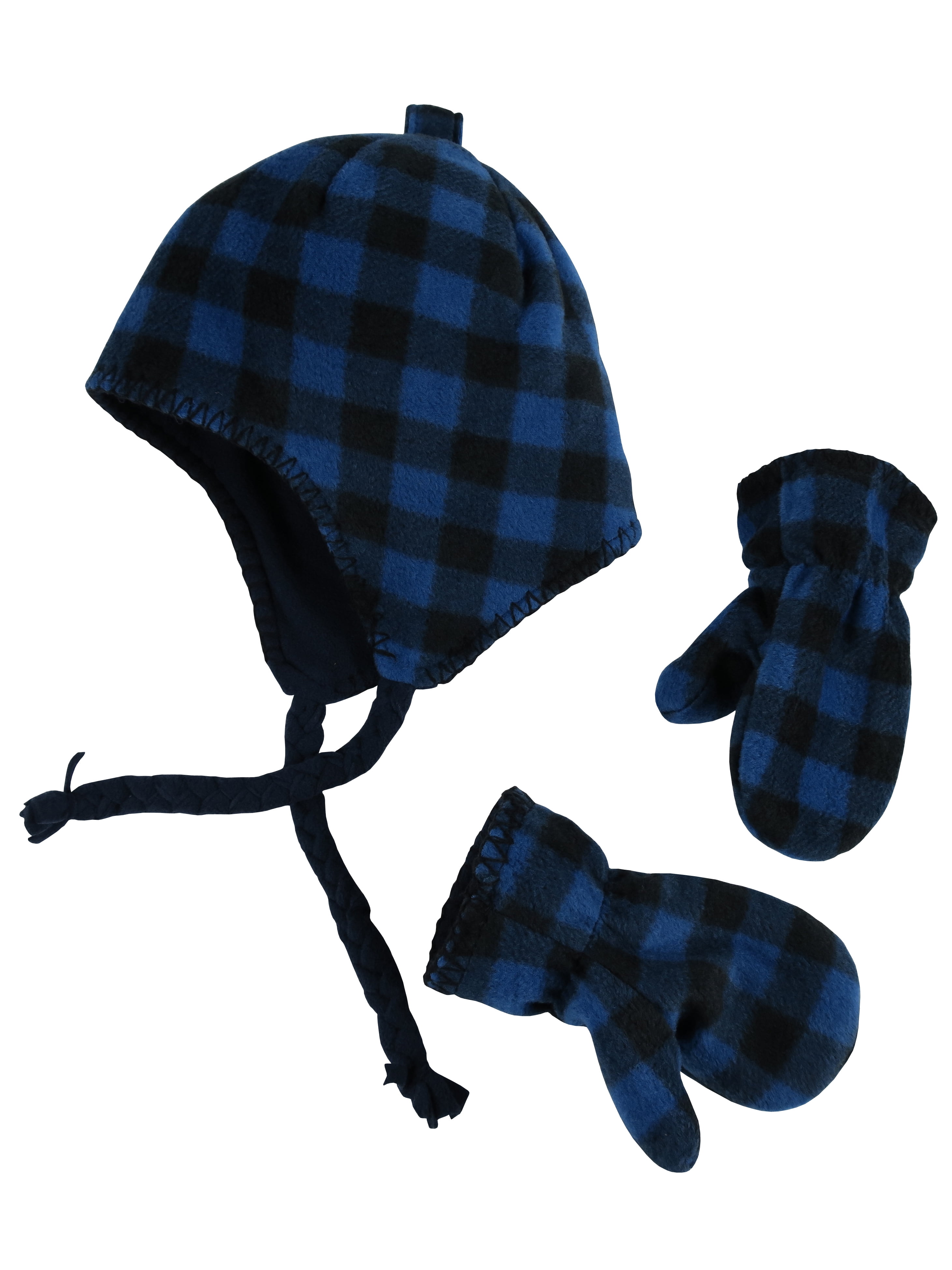 N'Ice Caps Boys Fleece Winter Hat and Mitten Set for Infant Toddler