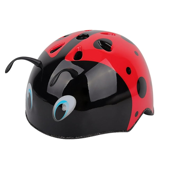 Almencla Casque de Vélo 3D Ladybug pour Enfants Garçons et Filles m
