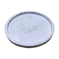 thumbnail image 2 of Bandeja de madera para servir, plato redondo de postre, centro de mesa, bandeja decorativa redonda Blanco, 2 of 9